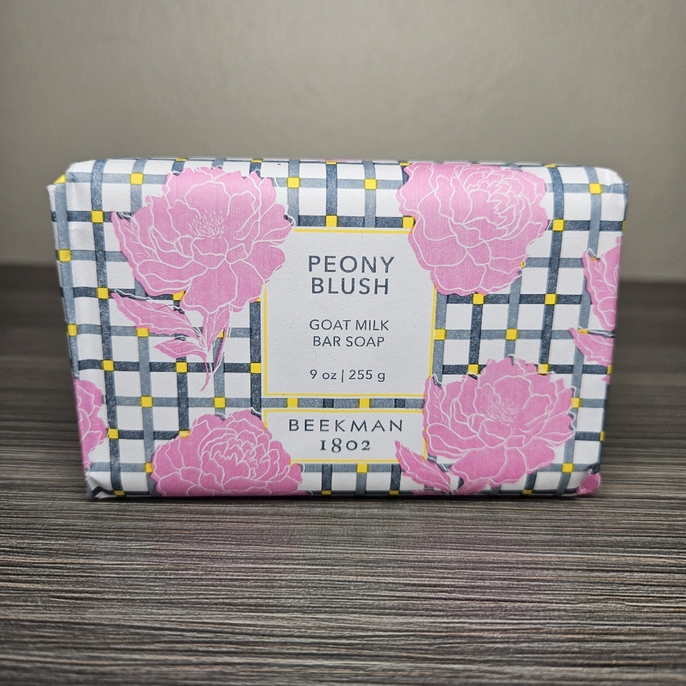 Beekman 1802 Peony Blush Goat Milk Soap 9oz Bar New Made in USA Cruelty Free